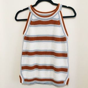 LOWEST PRICE Freshman Striped Sweater Tank
